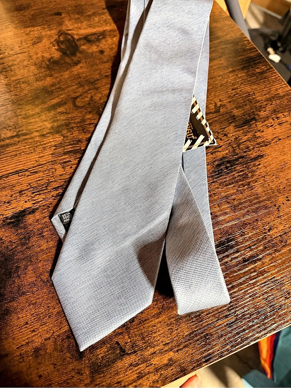 Orange Striped Tie in Blue NWT